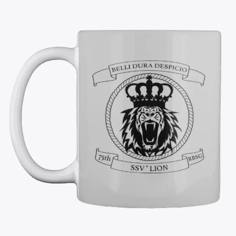 SSV Lion Issue Mugs BLK print